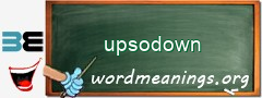 WordMeaning blackboard for upsodown